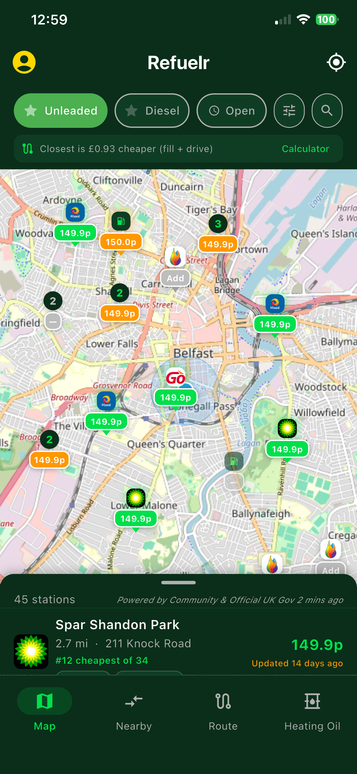 Map view